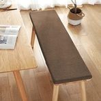 2/3 kişilik bahçe bankı için kalın yastık, iç veya dış mekan, kahverengi A (100 x 30 x 3 cm), teras salıncağı için, dayanıklı malzemeler