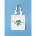 23 Nisan Çocuk Bayramı Bez Çanta, Ham Bez Çanta, Tote Bag Çanta, Pinterest Çanta - 10D-Krem