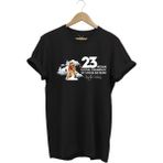 23 Nisan Çocuk Bayramı Mustafa Kemal Atatürk Baskılı %100 Pamuk Regular Fit Bisiklet Yaka T-Shirt - Siyah
