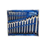 23 Parça Kombine Anahtar Seti – Krom-Vanadyum Çelik – 6 mm – 24 mm Arası 12 Açı Açık & Kombine Anahtar Takımı – Dayanıklı El Aletleri Seti