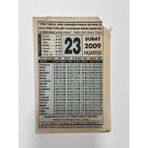 23 Şubat 2009 Takvim Yaprağı - Nostaljik Koleksiyonluk Takvim Yaprağı