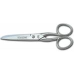 232-5 Iplik ve Kumaş Temizleme Makası No: 5 Inç / 12,70 cm - Nikel Kaplama - Çok Renkli - Düz - Standart