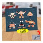 232147727885 Turuncu Robot Ekibi 99 Parça Puzzle Yapboz Tablo