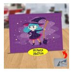 232147951876 Süpürgeli Sevimli Cadı 99 Parça Puzzle Yapboz Tablo