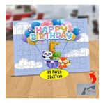 232148050181 Happy Birthday Balonu 99 Parça Puzzle Yapboz Tablo