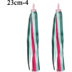 23CM-4 Stili Çocuk Bisikleti Üç Tekerlekli Direksiyon Renkli Püsküller Süsleme Kız Erkek Direksiyon Kırlangıçları Scooter Parçaları (Yurt Dışından) - Beyaz - 1