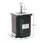 23Hs7628 Nema 23 Step Motor 1.9Nm 3.2V 2.8A D Mil 2 Faz 1.8 Derece 200 Adim 3D Yazici Printer