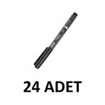 24 Adet Ohp Asetat Kalemi Siyah 780-Sm M Uçlu Permanent