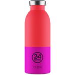 24 Bottles 500 ml Kırmızı Pembe Clima Bottle Energy Paslanmaz Çelik Termos