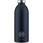 24 Bottles 850 ml Lacivert Clima Bottle Rustic Deep Blue Paslanmaz Çelik Termos