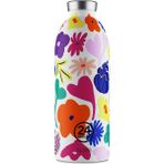 24 Bottles 850 ml Renkli Clima Bottle Acqua Fiorita Paslanmaz Çelik Termos