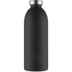 24 Bottles 850 ml Siyah Clima Bottle Tuxedo Black Paslanmaz Çelik Termos