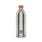 24 Bottles Çok Renkli Matara Urban Bottle Brushed Steel 1000ml