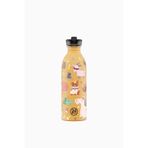 24 Bottles Kids Bottle Farm Friends Pipetli Paslanmaz Çelik Çocuk Su Matarası 500 ml