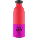 24 Bottles Urban Bottle Energy Paslanmaz Çelik Su Şişesi 500 ml - Kırmızı - Pembe