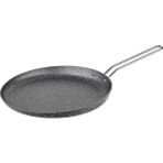 24 cm Bio Granit Krep Tavası, Ergonomik ve Yapışmaz, Gri Gövde, Platin Detay - Seçenek 1 - Antrasit