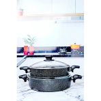 24 Cm/28 cm 2'li Ezme Granit Karnıyarık Tenceresi Pilav Tenceresi Seti,