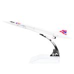 24-Hours British Airways G-BOAC Alaşım Metal Hatıra Concorde Model Uçak