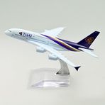 24-Hours Tayland A380 Uçak Modeli Alaşım Metal Uçak Modelleri Kalıp Döküm 1:400