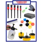 24 Parça Araç İç Dış Yıkama Pasta Cila Parlatma Oto Full Set