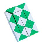 24 Parçalı Yaratıcı Magıc Snake Cube -Sihirli Yılan Zeka Sabır Küpü - Renk: Yeşil