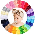 24 Pcs Bım Bıyl Buws Kaptan Bantlar Naylon Saç Bantları Şerit Bebek Bebekler Için Elastik Saç Aksesuarları Yeni Doğanlar ve Kidscolor: 24 Molors-6in (Yurt Dışından) - Renkli