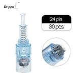 24 Pin Dr. Pen Ultima X5 Kartuşları 30 Adet Vida Yuvası Iğneler 9 12 24 36 42 Pın Nano Kozmetik Ipuçları Tek Kullanımlık Yedek Parçalar (Yurt Dışından)