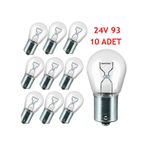 24 Volt 21 Watt Sinyal Stop Ampulu 93 Tek Duy Ampul Takımı
