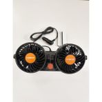 24 Volt Araç Içi Torpido Üstü Çift Fanlı Oto Vantilatör 360° Dönebilir 6400609