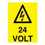 24 Volt Uyarı Tabelası - 35x50 Alüminyum Kompozit Panel - VOL23