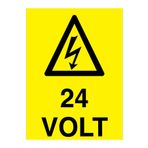 24 Volt Uyarı Tabelası - 50x70 Alüminyum Kompozit Panel - VOL23