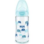 240 ml Cam Isı Göstergeli Biberon Yeşil Renkli, Güvenli ve Sağlıklı Kullanım - Ahşap