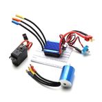 2435 4500KV Fırçasız Motor ve 25A ESC 2.2 KG Servo Değiştirme HSP 1/16 1/18 Uzaktan Kumandalı Kamyon Araba Doomun