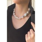 24,5 Mm Barok Doğal İnci Kolye