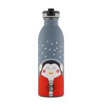 24Bottles Kids Bottle Happy Penguin Paslanmaz Çelik Çocuk Su Matarası 500 ml