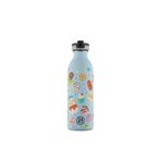 24Bottles Kids Bottle Sweet Friends Pipetli Paslanmaz Çelik Çocuk Su Matarası 500 ml