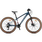 24J Kron Xc 100 Hd Dağ Bisikleti - Mat Koyu Lacivert Gri Kırmızı - 33 Kadro - Mat Lacivert