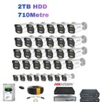 24'lü 5MP (4K) IP Kamera Seti | PoE | Hikvision NVR | İç/Dış Mekan | Gece Görüş | Ses Kayıt | Mobil İzleme 2TB HDD Full Set