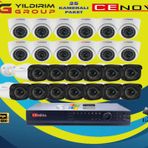 24'LÜ CENOVA 2MP AHD FULL SET+HARDDİSK Güvenlik Kamerası