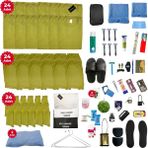 24'lü Vıp Premium Bedelli Askerlik Seti - Asker Tişörtü Bot Vatkası Kilit Tıraş Çantası - 2XL - Yeşil