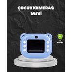24mp Hd Çift Lensli Şipşak Kamera – Termal Baskılı, 32gb Dahili Hafızalı FRTKGT25DYMUCZZZY600ÇOCUKKAMERAMAVİ-1