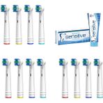 24sat Oral-B Diş Fırçası Yedek Başlığı Hassas Temizlik 12 Adet + Sensitive 90gr Diş Macunu
