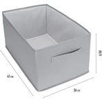 24X41x20 Cm Bez Kutu Pantolon Organizeri Dolap İçi Düzenleyici, Çamaşır Organizer, İçi Pantolon Saklama Kutusu, Katlanabilir Dolap Organizer S