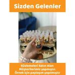 25 Adet 50 ML YM23TAC Dezenfektan Kolonya Parfüm Hediyelik Nikah Nişan Düğün İçin Boş Plastik Şişe