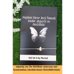 25 Adet Beyaz İnci Bileklik -Siyah Kelebek Kartlı - Nikah Hediyesi - Kına Hediye