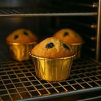 25 Adet Gold Altın Sarısı Parlak Metalize Muffin Kek Kalıbı Kabı, Cupcake Kapsülü 6,5X4X5 cm