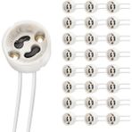 25 Adet Gu10 Duy 2a Led Halojen Lamba Duyu 0,75 Mm² Silikon Tel Seramik Duy Bağlantı Duyları 300 W Enerji Sınıfı A