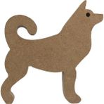 25 cm 18 mm Köpek Figürü.dik Durabilir.boyanabilir Ham Ahşap Obje.ahşap Boyama Ürünü.ahşap Hayvan Figürü Hobi Boyama