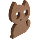 25 cm 18 mm Sevimli Kedi.dik Durabilir.boyanabilir Ham Ahşap Obje.ahşap Boyama Ürünü.ahşap Hayvan Figürü Hobi Boyama