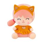 25 cm Sevimli Sincap Peluş Bebek Yastık Kız Yatakta Uyku Hediye Noel Hediyesi | Peluş Yastıklar (Açık Kahverengi) (Yurt Dışından) - Pembe